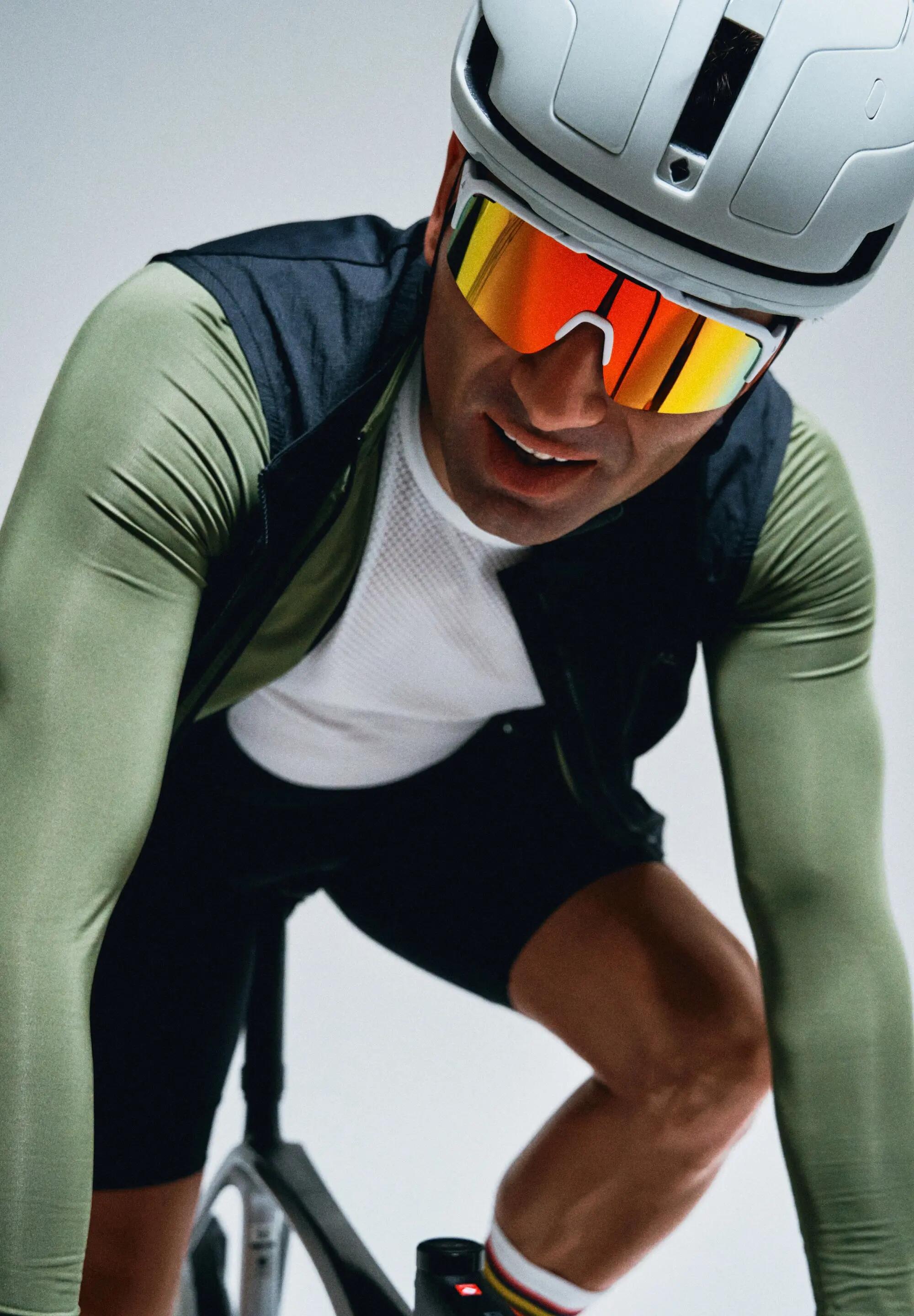 Lunettes de sport enveloppantes TR90 UV400 polycarbonate unisexe 3/6