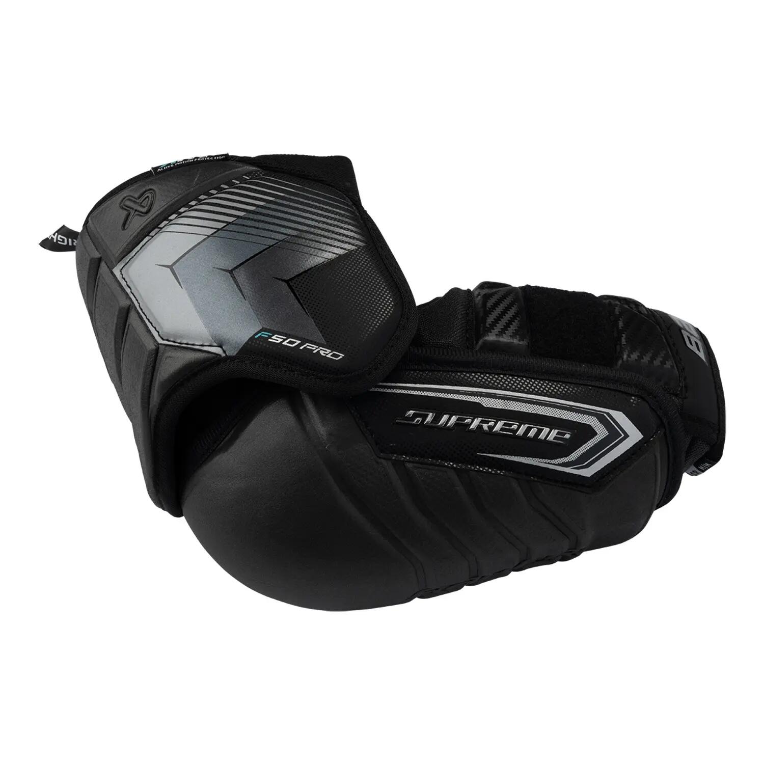 BAUER Supreme F50 Pro Intermediate coudières de hockey noires 4/4