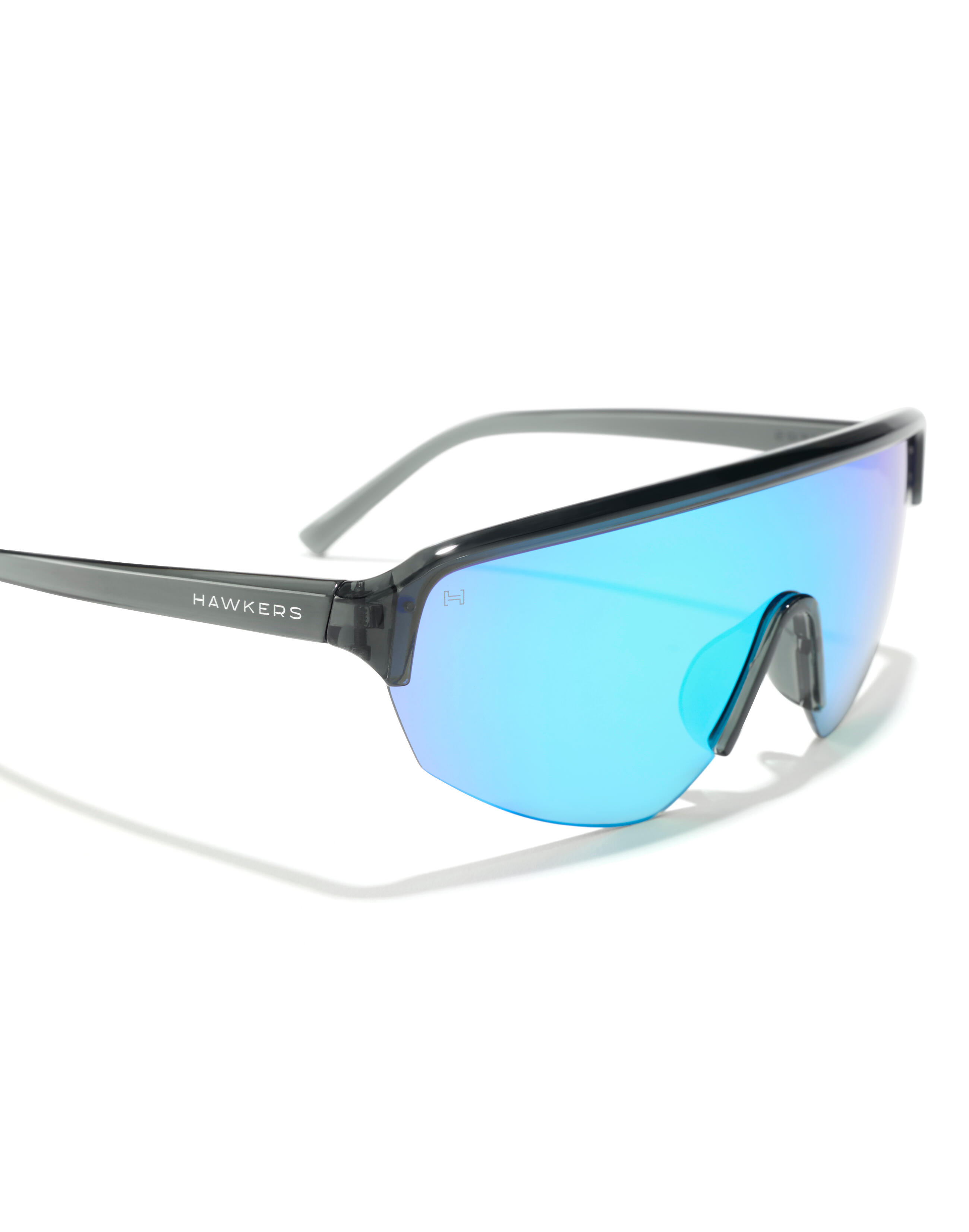 HAWKERS - Gafas de Sol para Hombre y Mujer APEX - SMOKE CLEAR BLUE 5/8