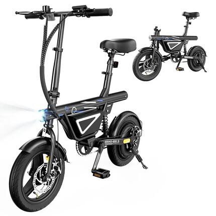 Bicyclette électrique pour adultes iScooter EB1S Batterie 36V 12Ah Pneu 14 pouce