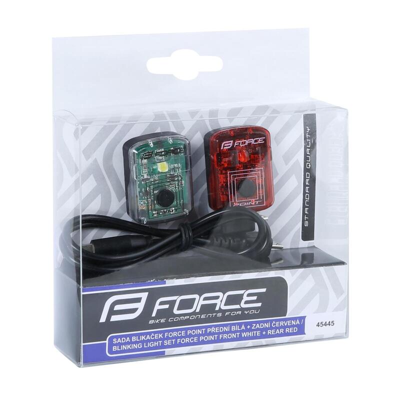 Set lumini Force Point USB fata+spate