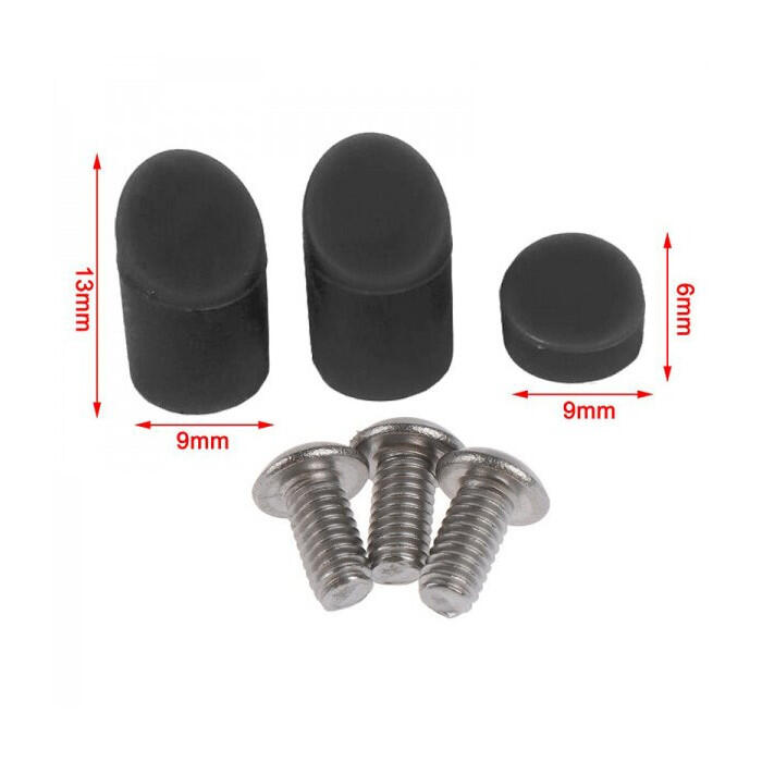 Capac filetat din cauciuc aripă spate + șuruburi M365/Pro/1S (M-50B)