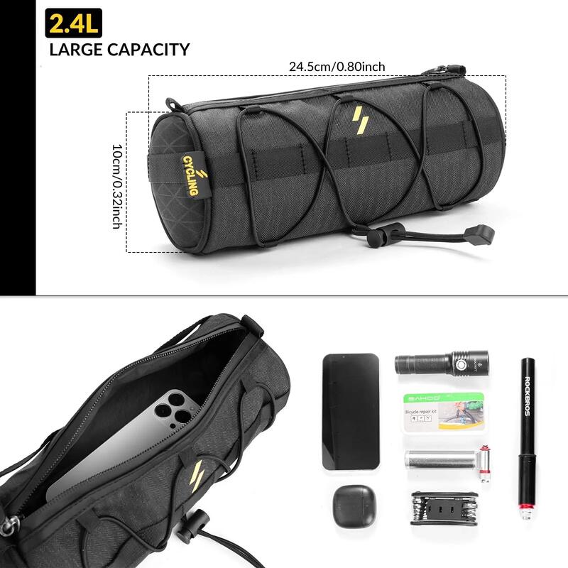 Geantă ghidon ROCKBROS multifuncţională, 2,4 L, cu curea detaşabilă