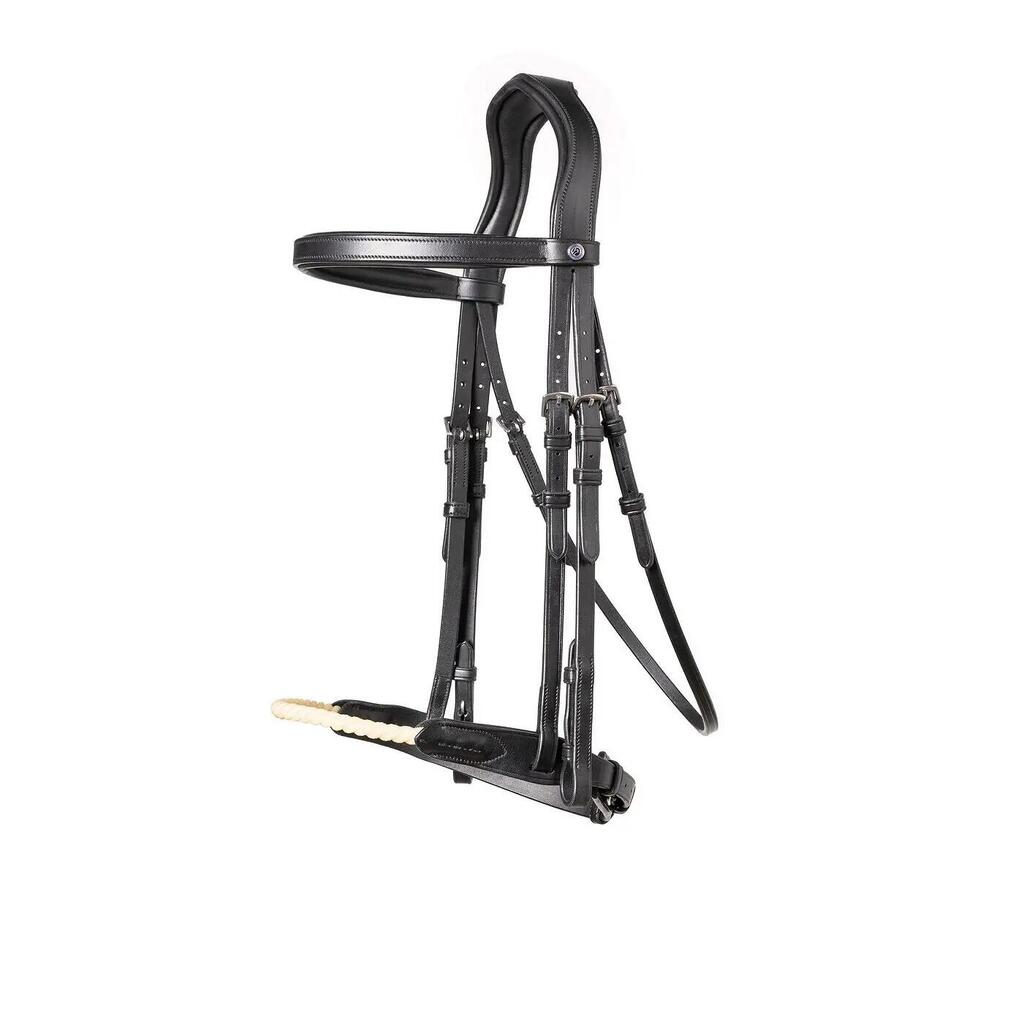 Combined riding bridle and noseband Trust St. Gallen