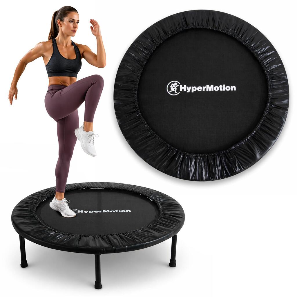 Fitness trampoline – cardio – unisex – 36 springs, 6 feet, 91 cm – black