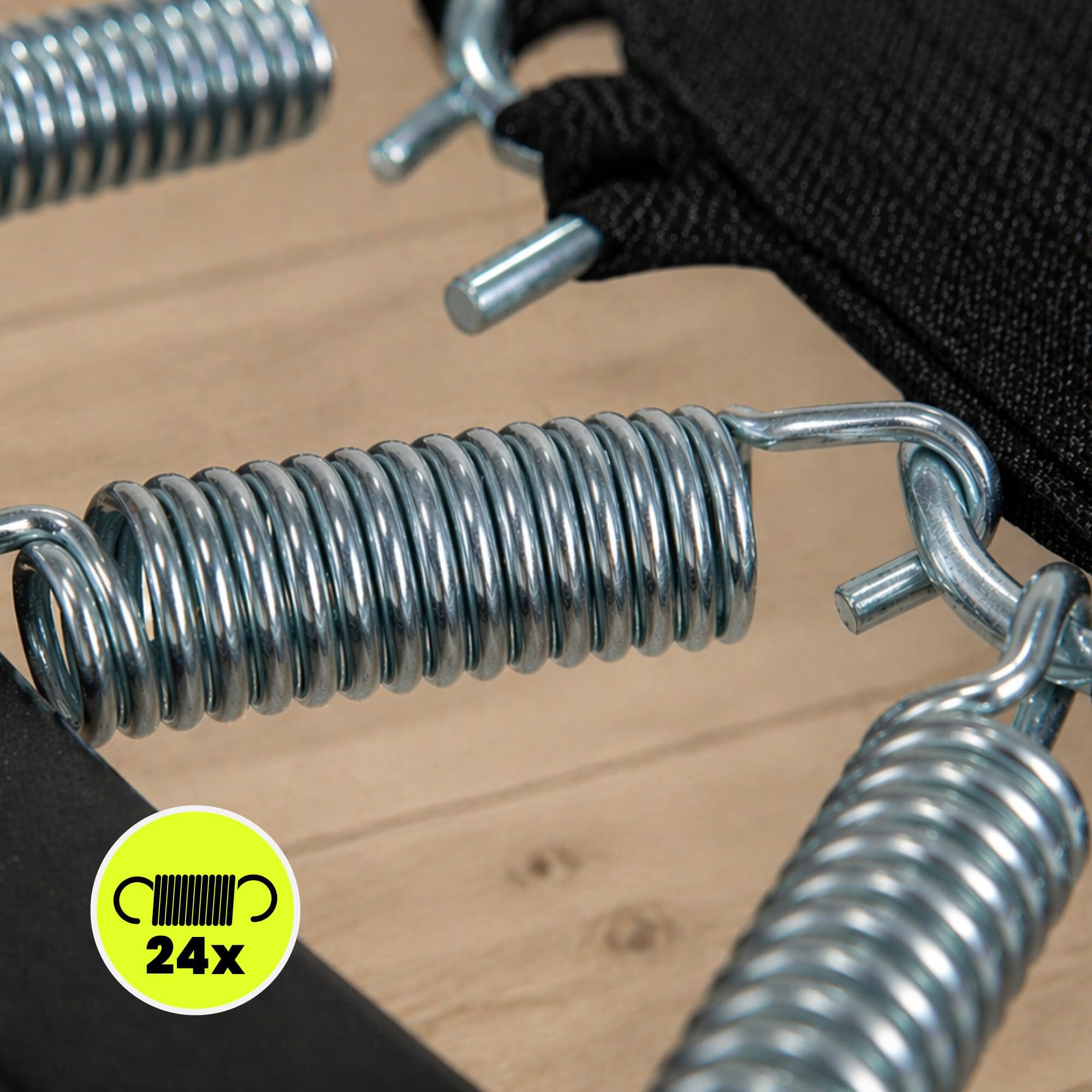 Trampoline fitness - cardio - unisex - 36 ressorts, 6 pieds, 91 cm - noir 6/9