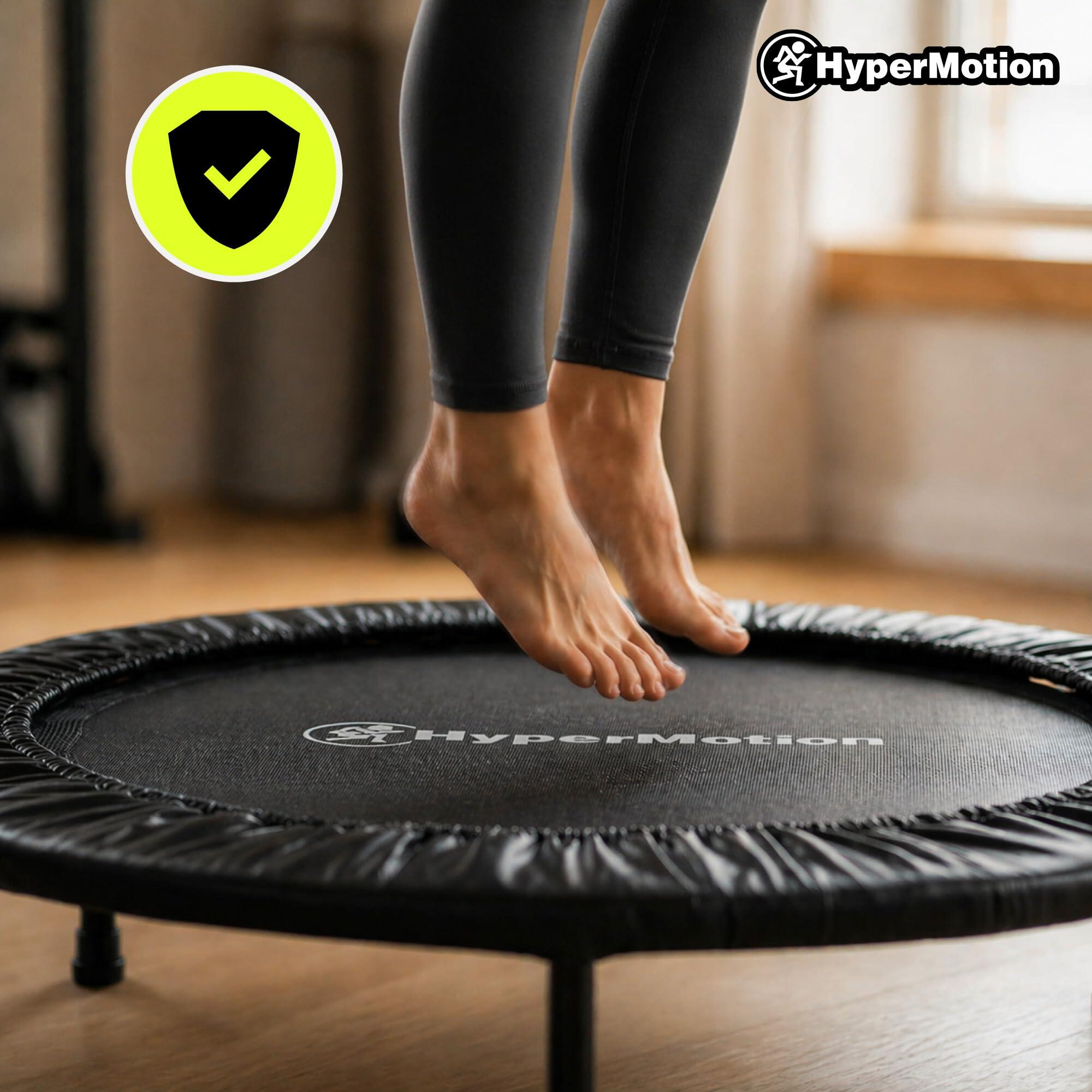 Trampoline fitness - cardio - unisex - 36 ressorts, 6 pieds, 91 cm - noir 5/9