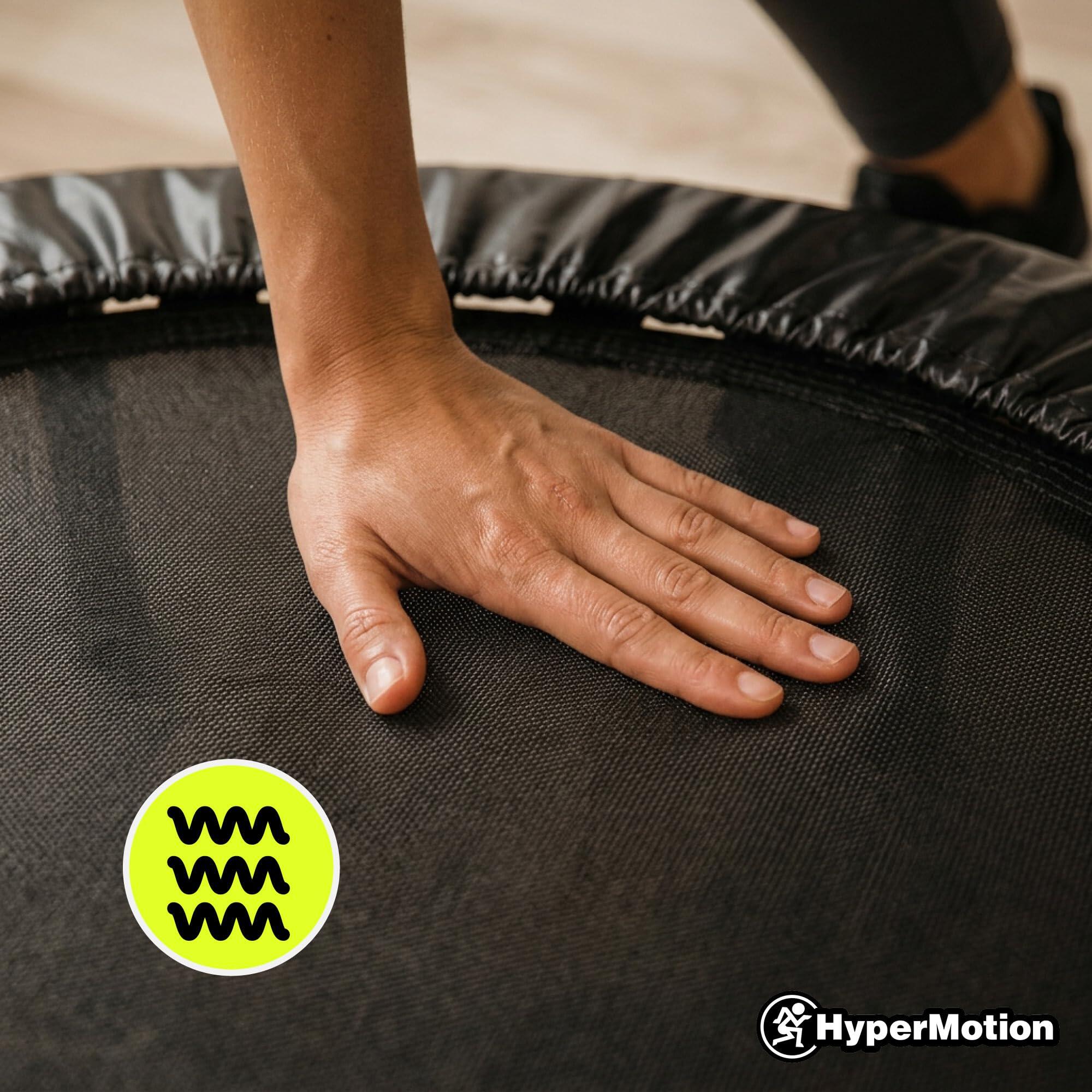 Trampoline fitness - cardio - unisex - 36 ressorts, 6 pieds, 91 cm - noir 4/9