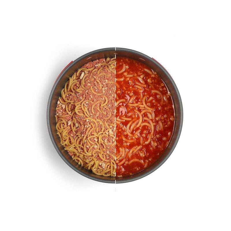Mâncare liofilizată paste bolognese vegetariene