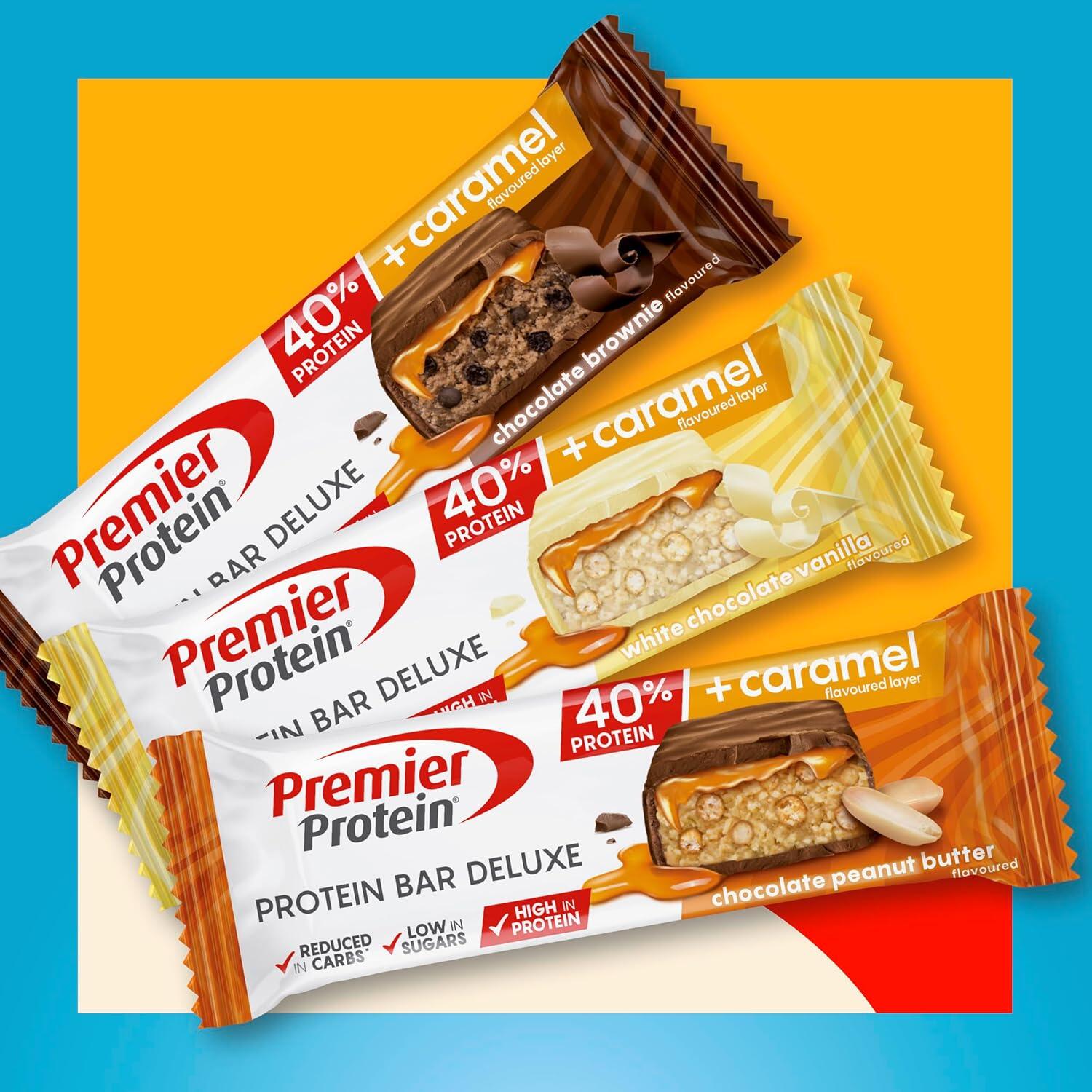 12x50g Eiweißriegel Bar Deluxe 40% White Chocolate Vanilla 2/5