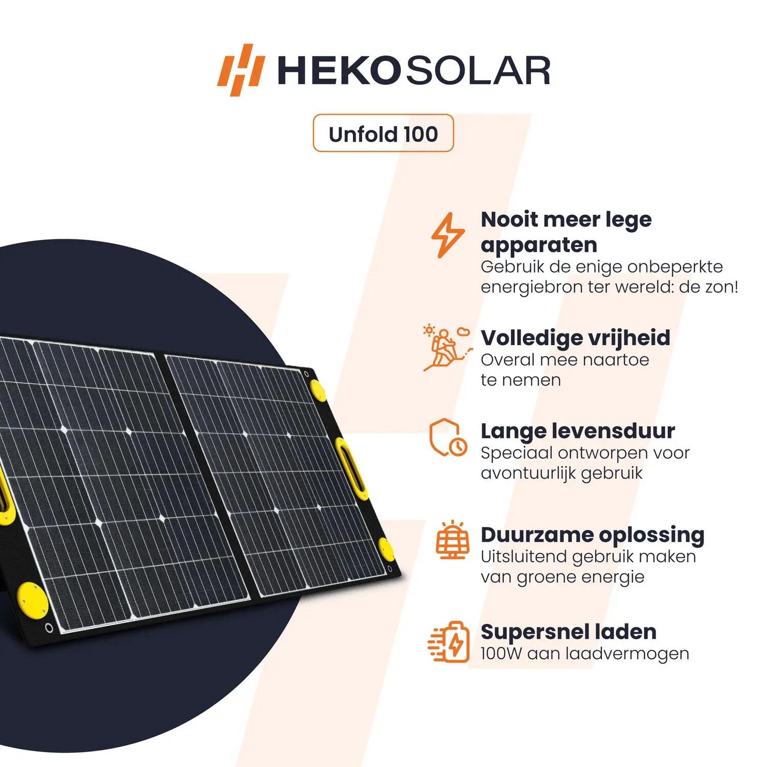 Portable Solar Panel Unfold 100 3/15
