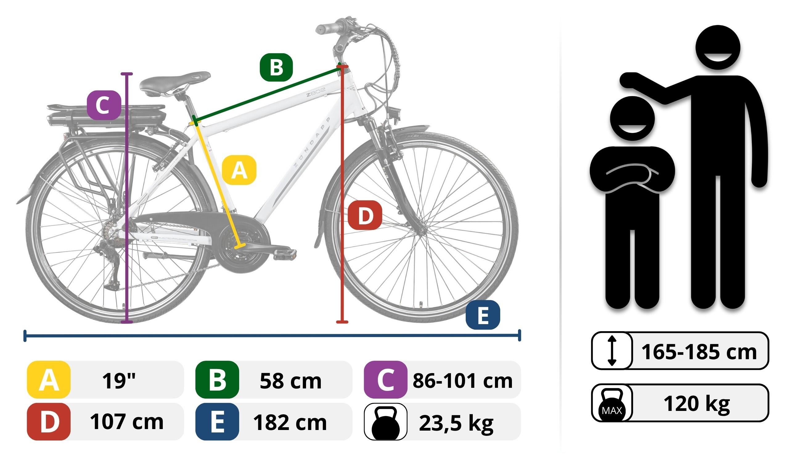 Rower Elektryczny Trekkingowy Zündapp Z802 Koła 28" 7/7