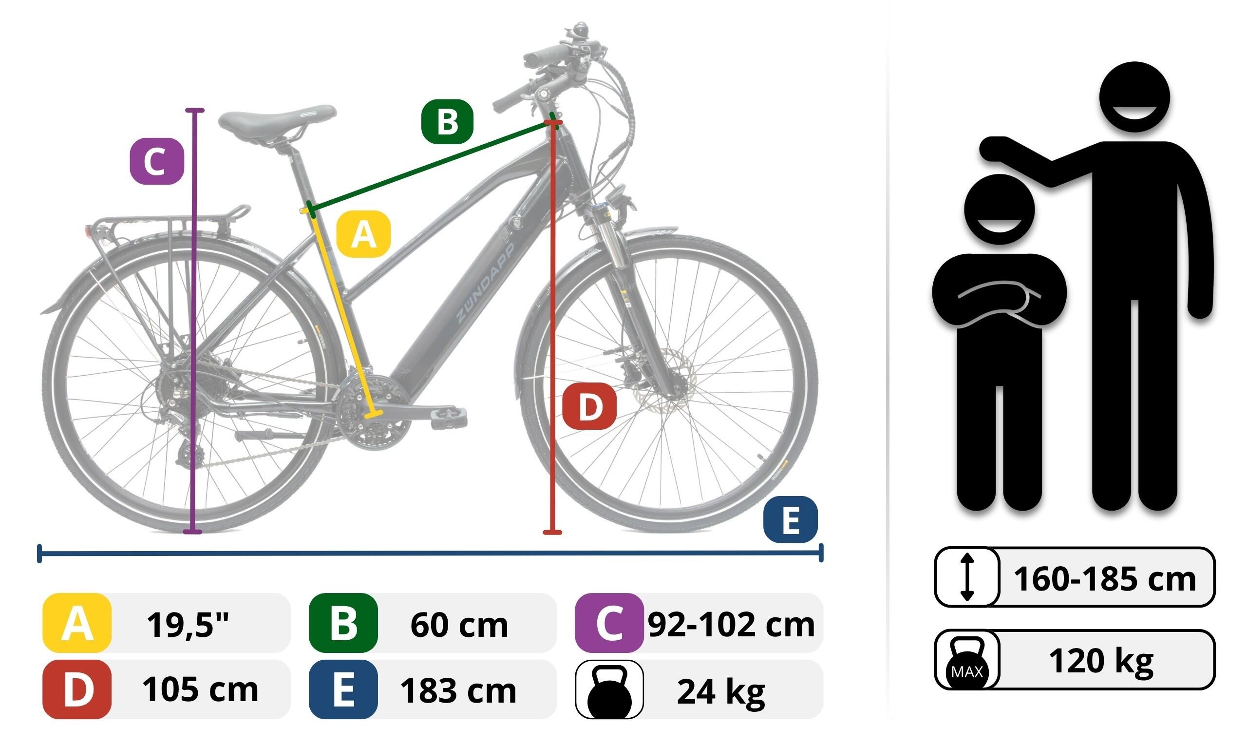 Rower Elektryczny Trekkingowy Zündapp Z810 Koła 28" 10/10