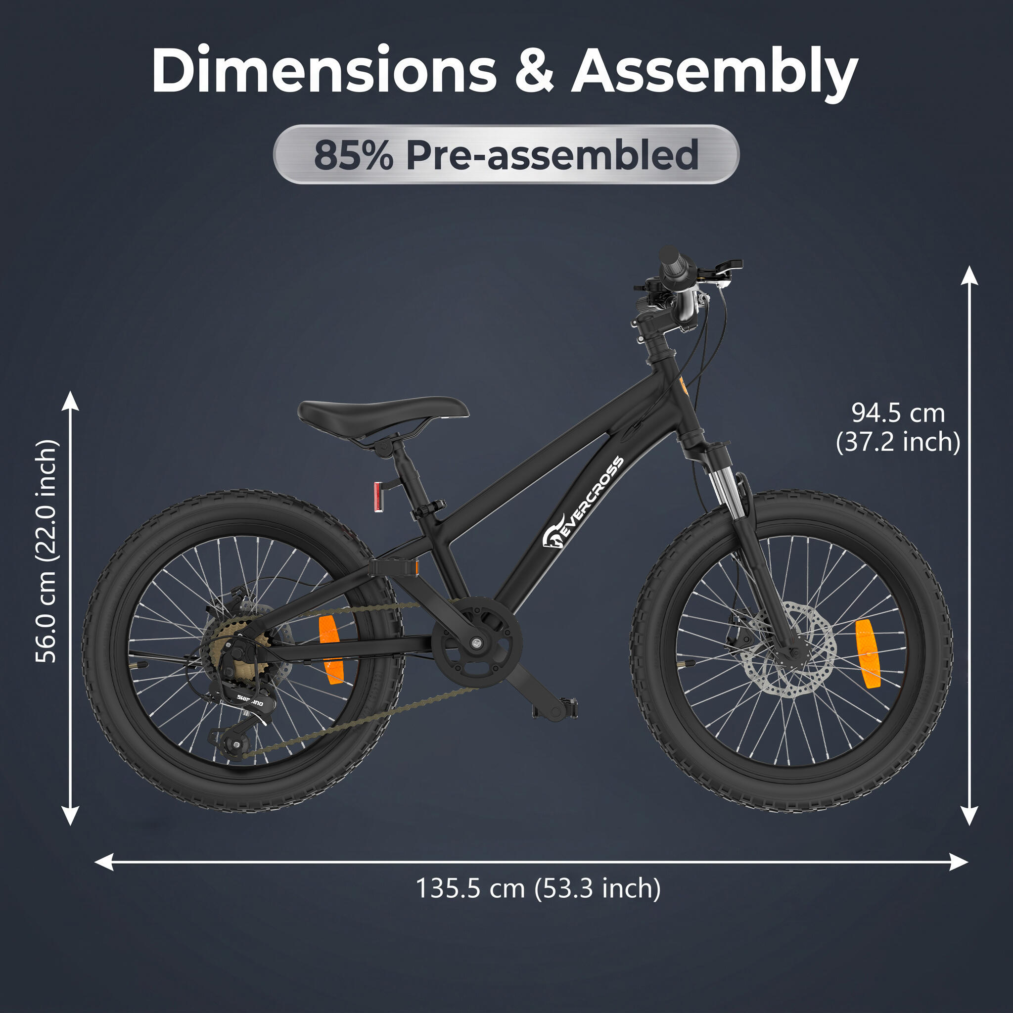 VTT enfant 20" EM5 aluminium 7 vitesses freins à disque fourche suspendue 3/10
