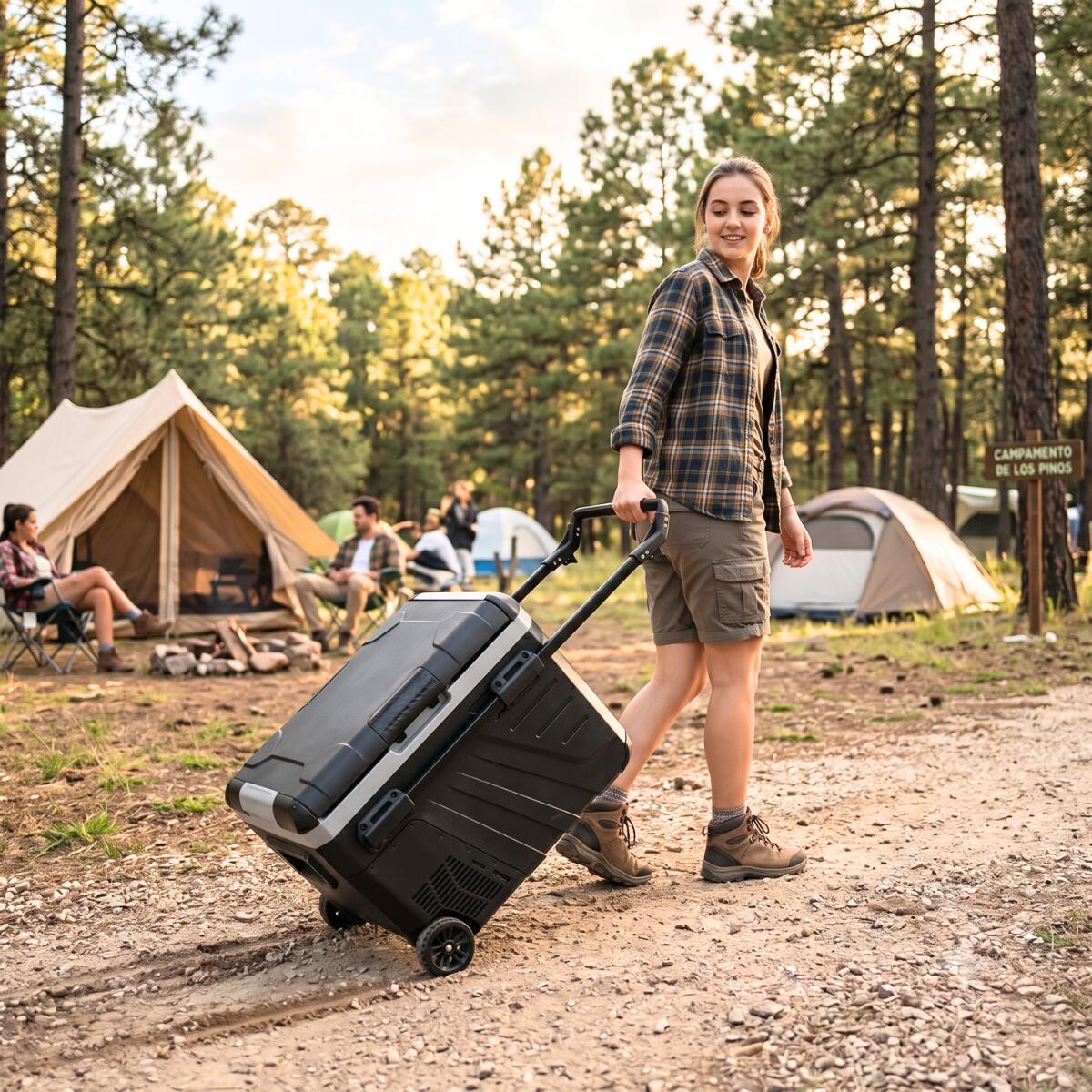 Nevera portátil eléctrica con Compresor 35L TRÉBOL ADVANCE 6/8