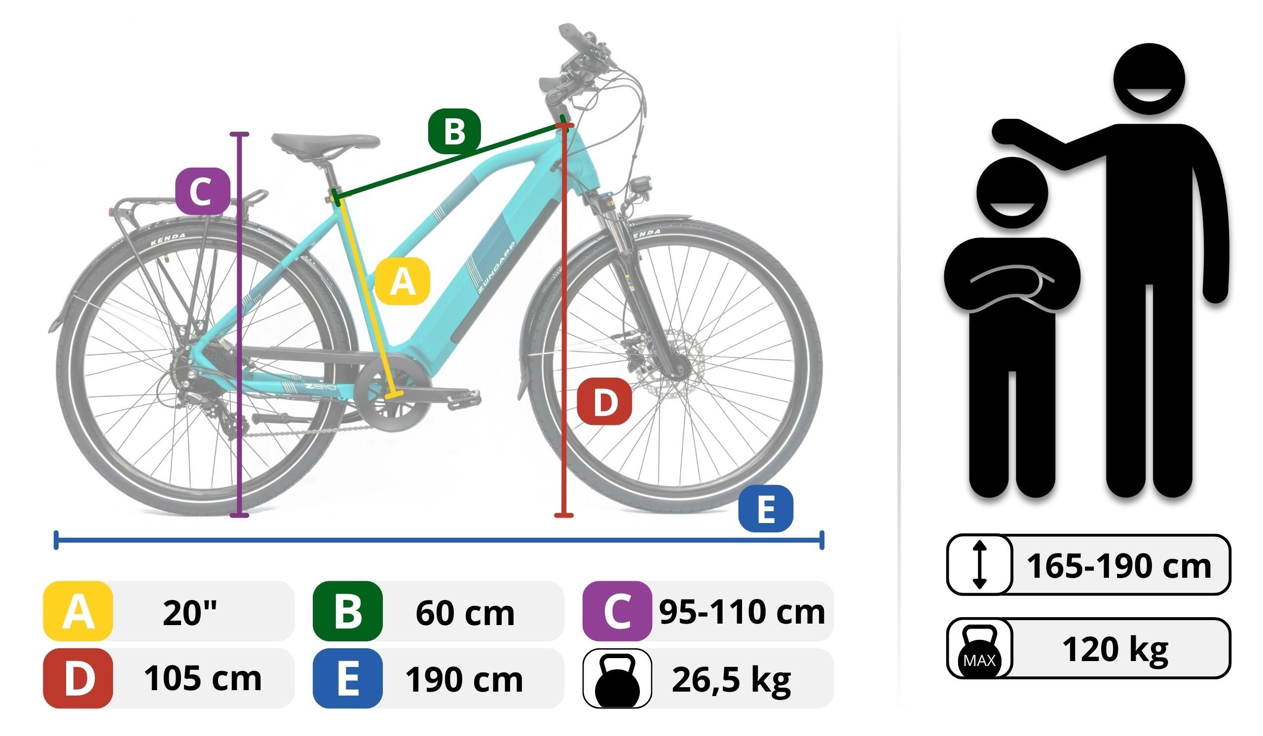 Rower Elektryczny Trekkingowy Zündapp Z810 Koła 28" 11/11