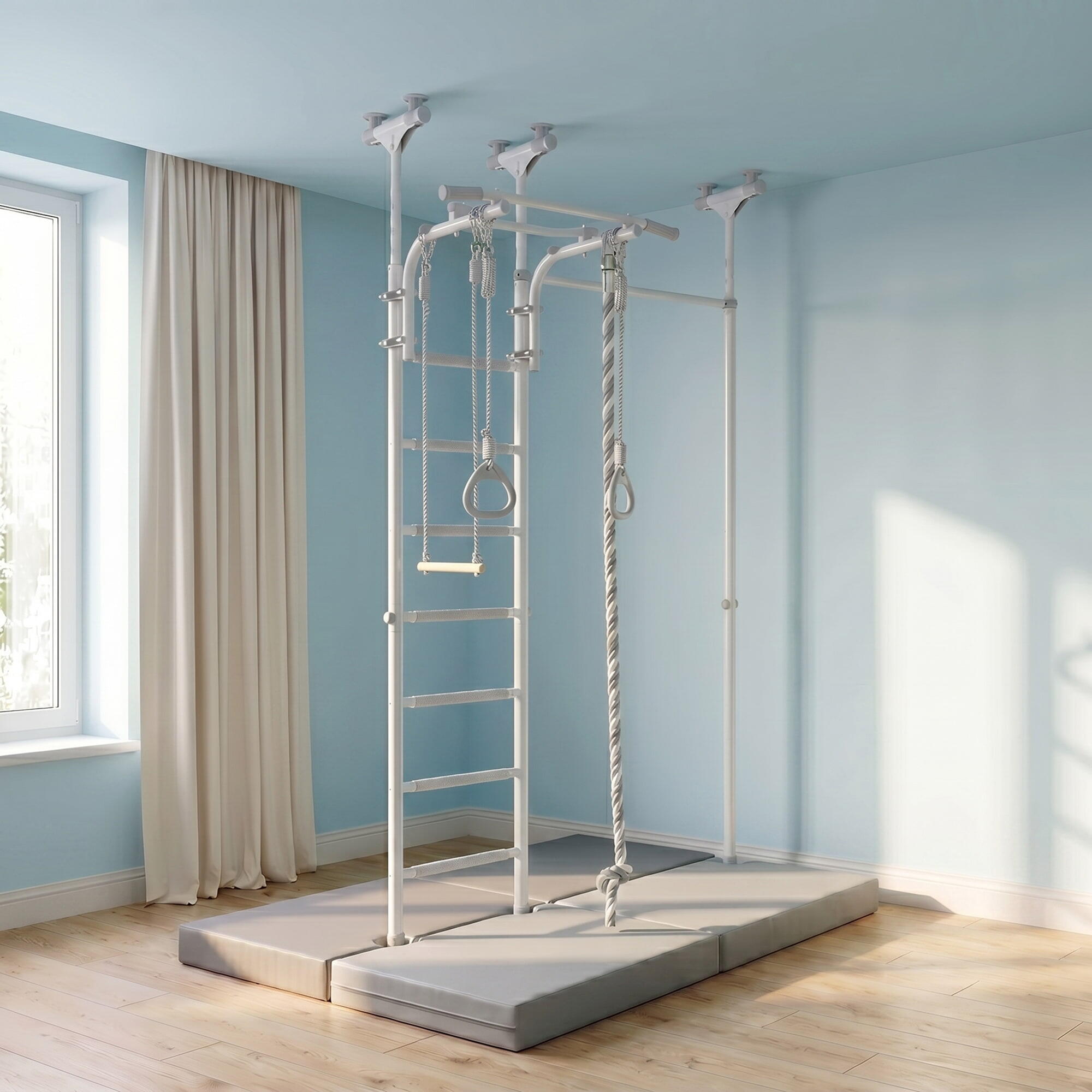 Gymnastikleiter Jupiter 3 - weiß 6/6