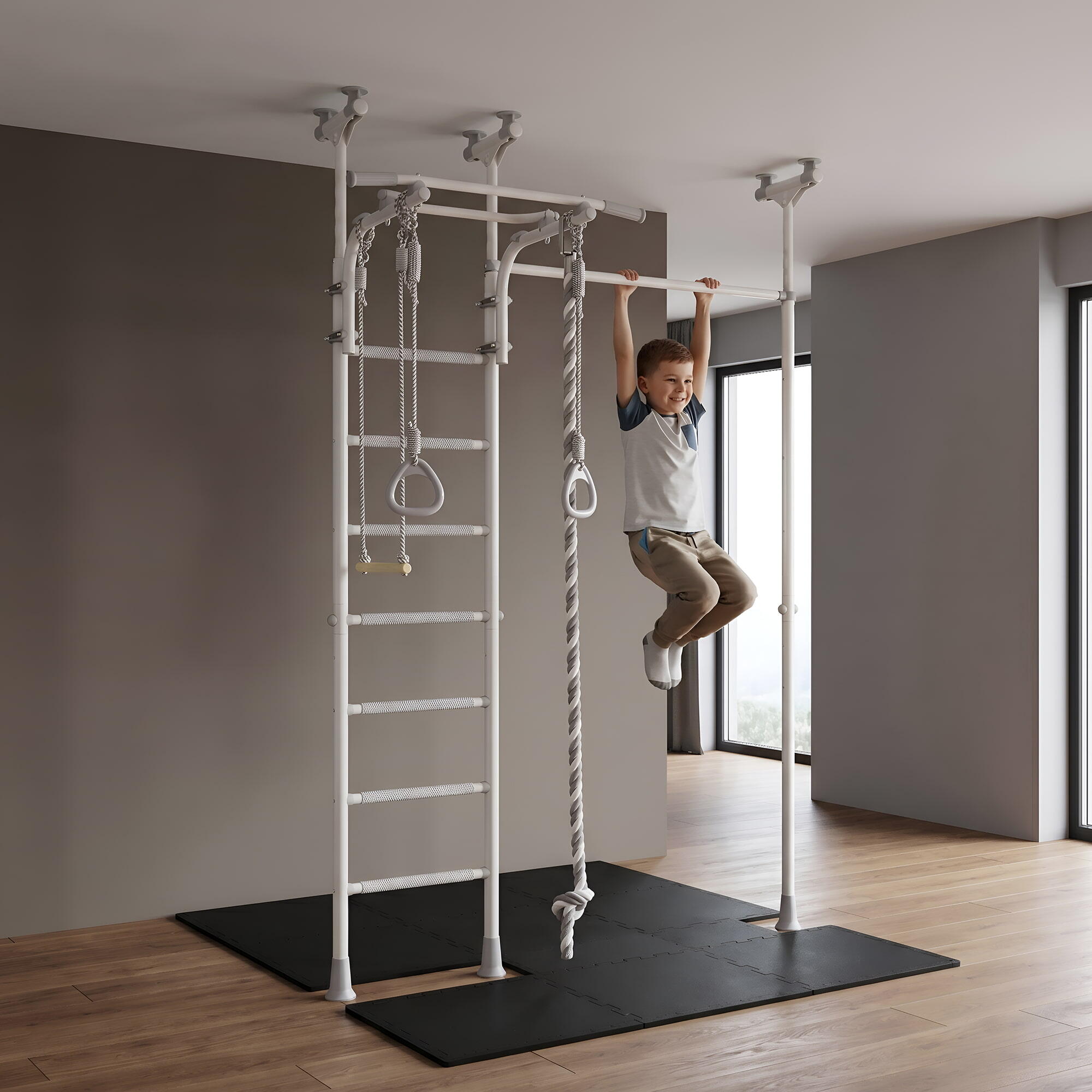 Gymnastikleiter Jupiter 3 - weiß 5/6