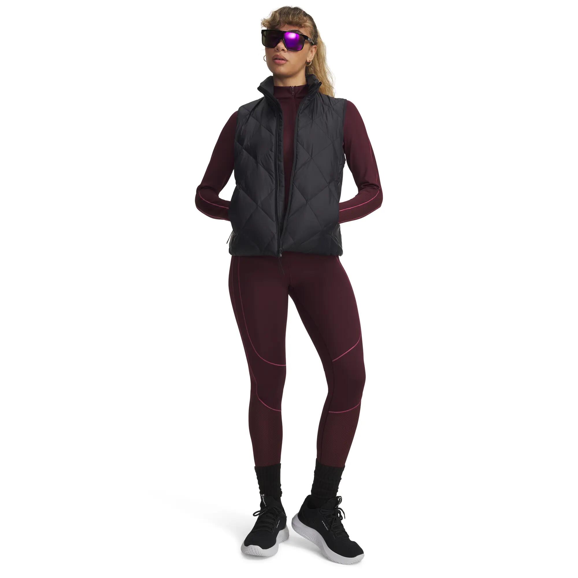 Leggings für Damen Dunkles Weinrot 6/7