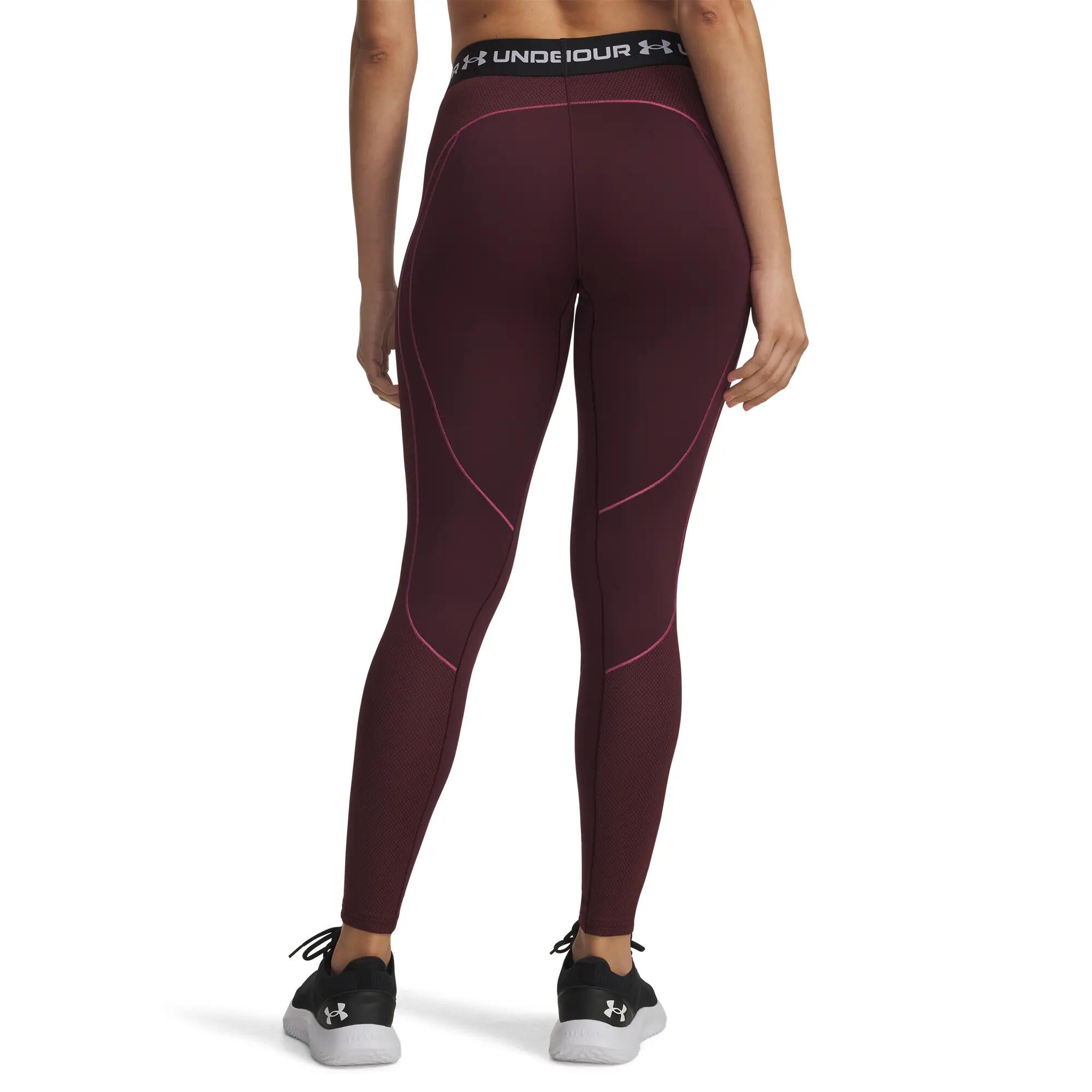 Leggings für Damen Dunkles Weinrot 5/7