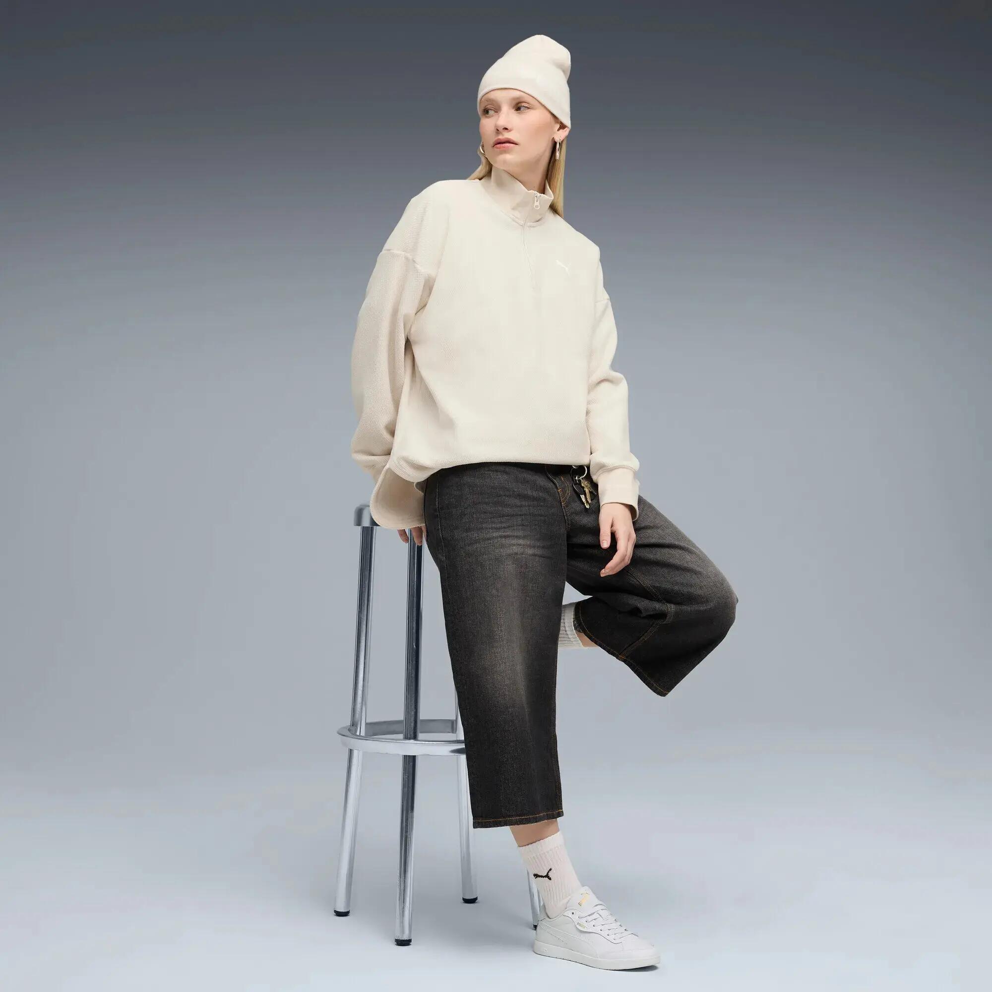 Sweat oversize d’hiver à col zippé HER Femme PUMA 9/9