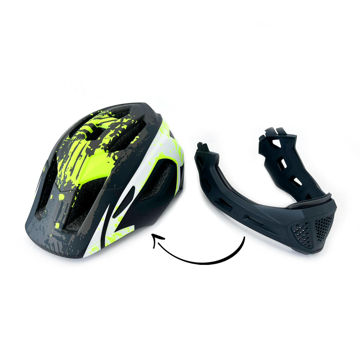 Casco di protezione per l'infanzia con spray giallo chiaro 6/14