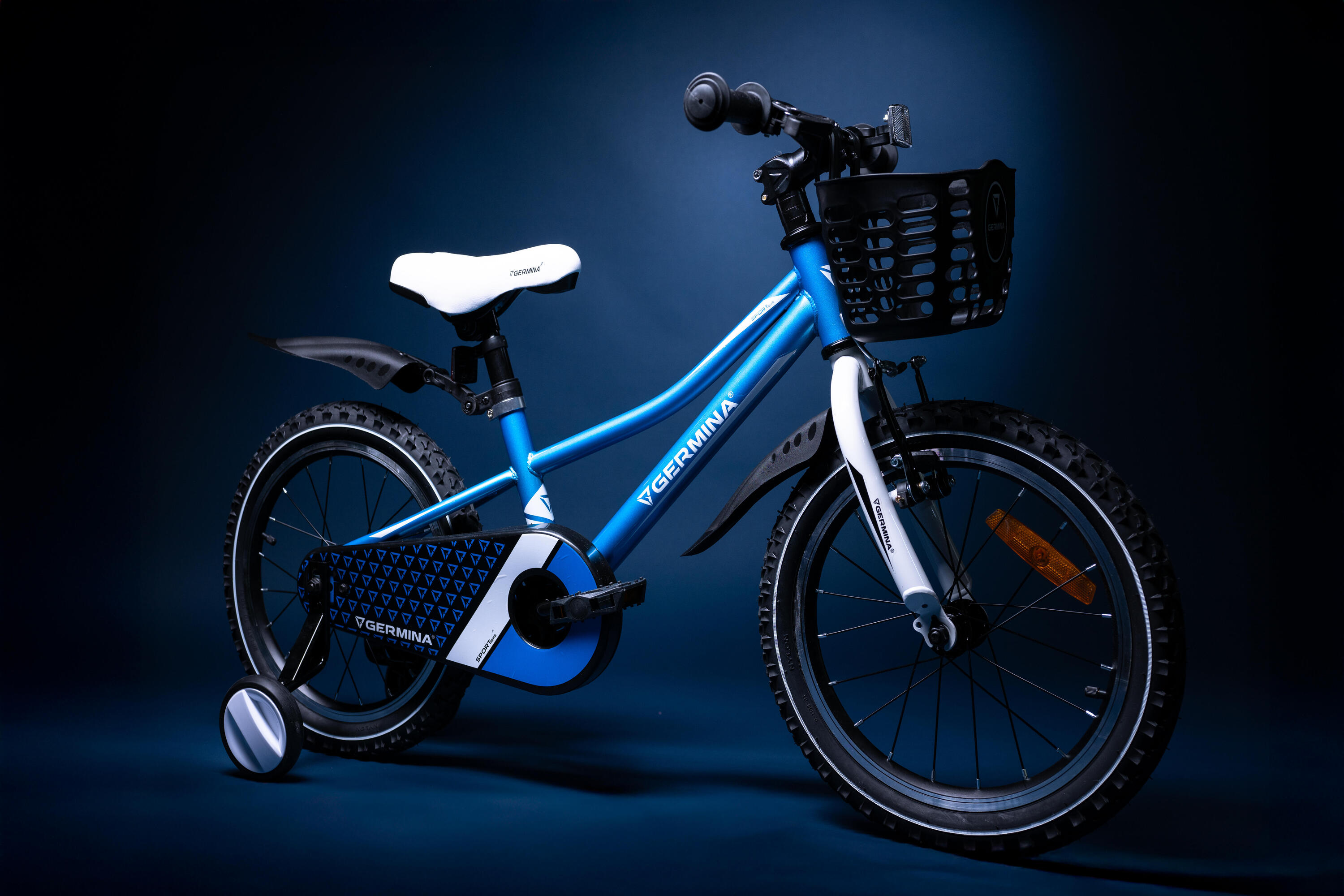 Kinderfiets 16 GERMINA BMX mountainbike MTB met spatborden 8/8