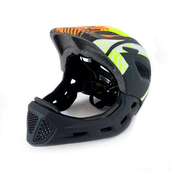 Casco Protección infantil Shell con luz Amarillo Spray