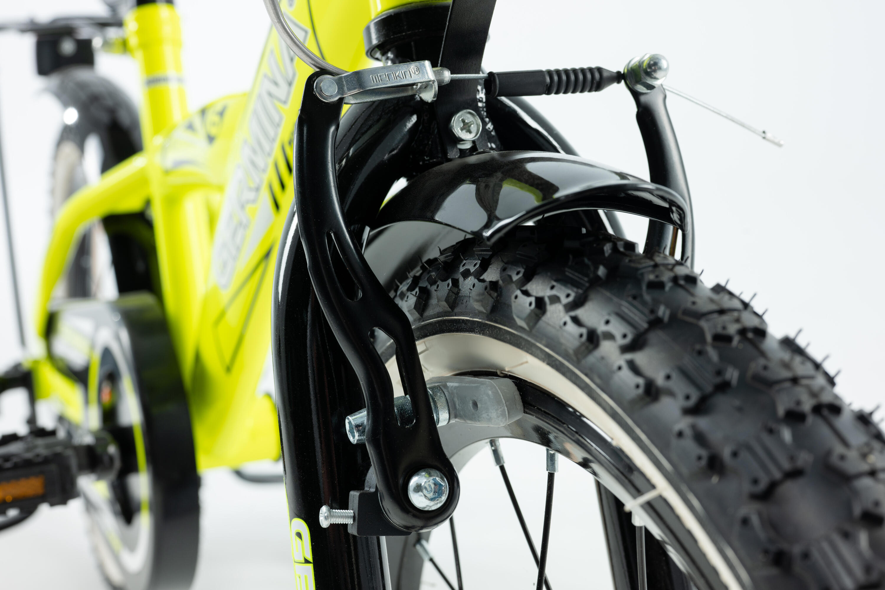 Kinderfiets GERMINA 16 BMX met loopwiel, zijwieltjes, mandje 4/6
