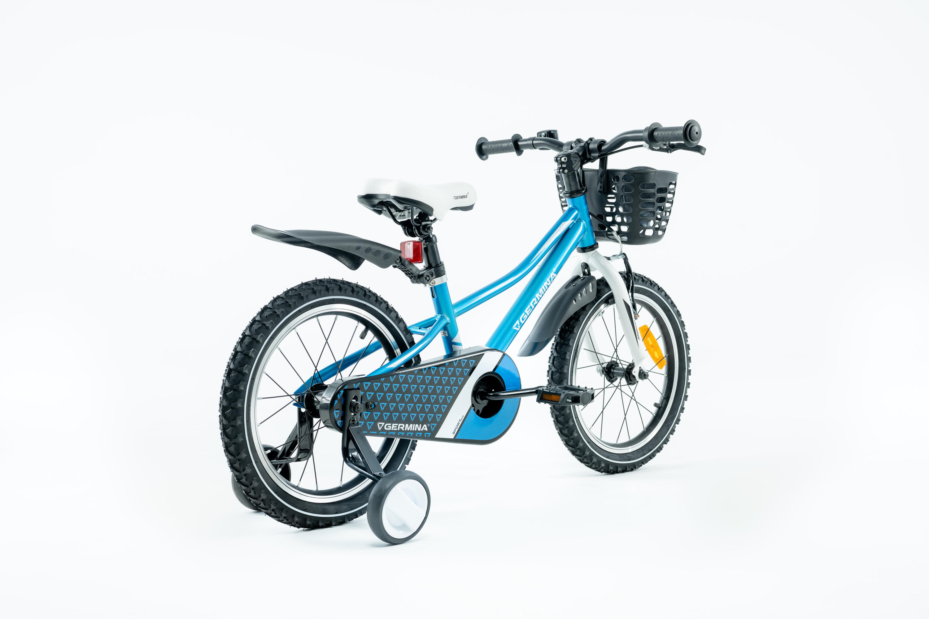 Kinderfiets 16 GERMINA BMX mountainbike MTB met spatborden 3/8