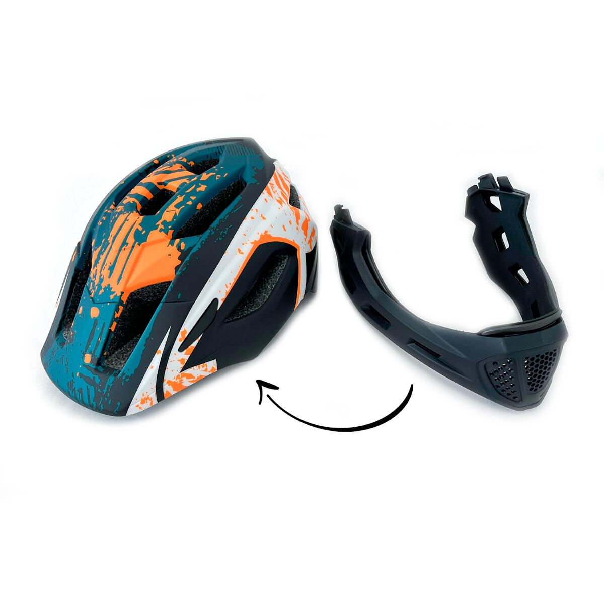 Casque de protection pour enfants en coquille avec lumière 6/14