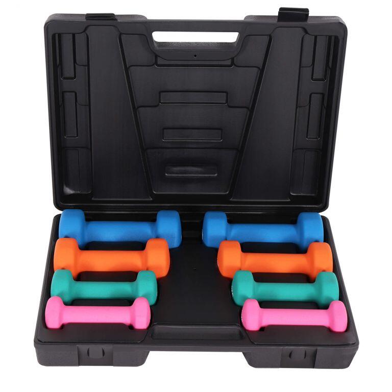 SET D'HALTÈRES FITNESS 10KG | MUSCULATION | VALISE DE TRANSPORT | 30MM/31MM 5/7