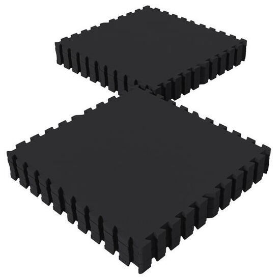 Tapis de Protection Fitness Puzzle - 16 Dalles, 60x60x1,2 cm, Tapis de Sol