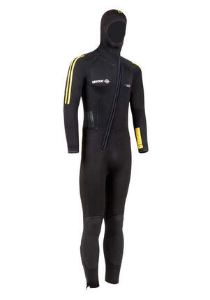 1Dive Herren-Einteiler-Tauchanzug mit Kopfhaube 5 mm