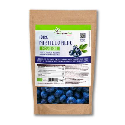 Snacks - Früchte - Bio gefriergetrocknete Heidelbeeren - verzehrfertig, 20 g