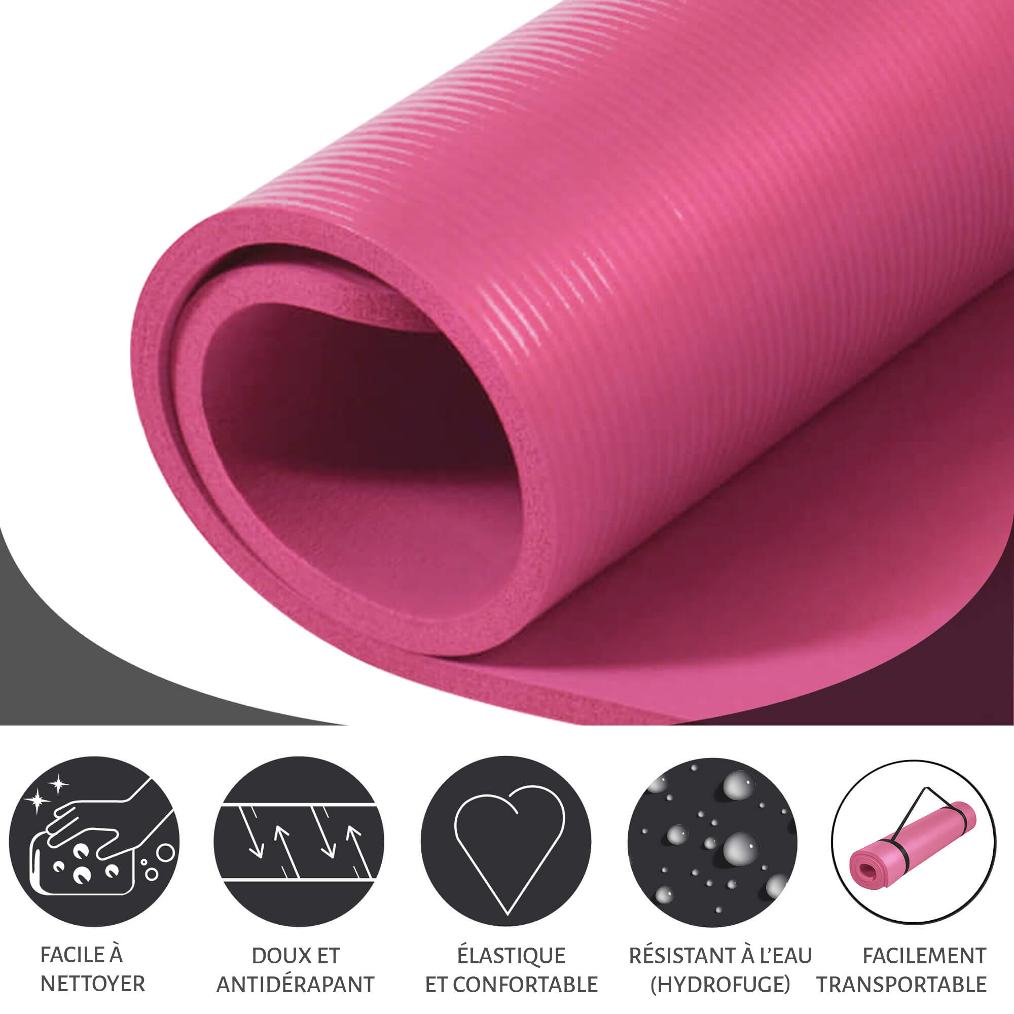 Yogamatte in verschiedenen Farben und Größen 2/7