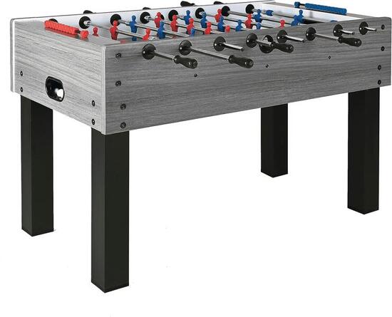 [F100GRRLNO] Calciobalilla in rovere Grigio con Aste Rientranti