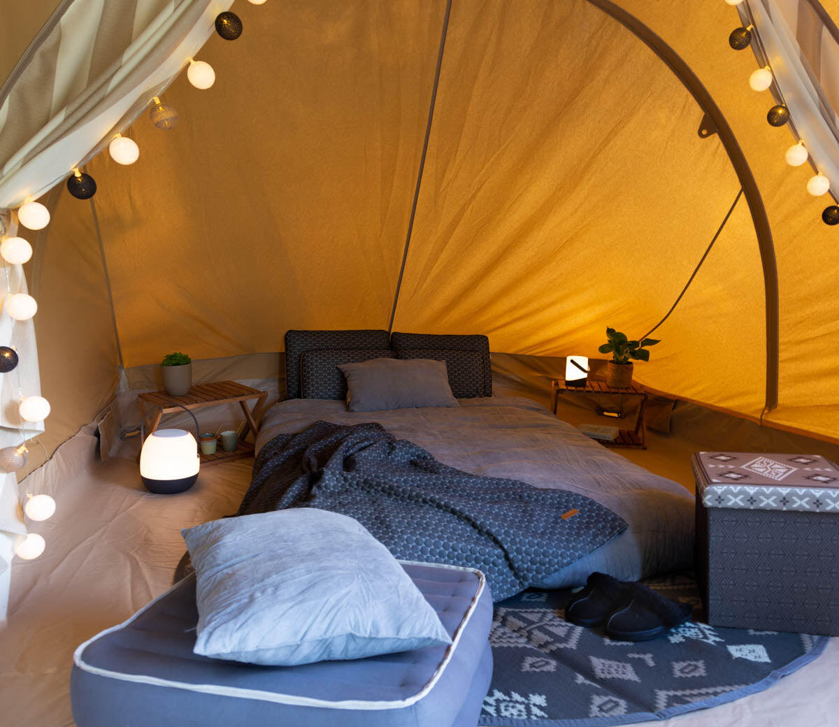 Rond Buitentapijt Ø200 cm Grijs weerbestendig - Human Comfort Cosy 5/7