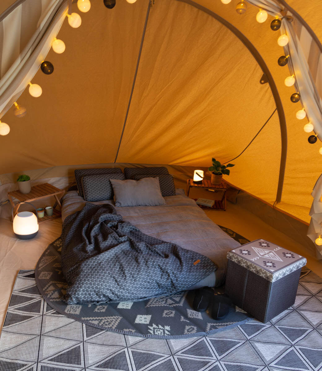 Rond Buitentapijt Ø200 cm Grijs weerbestendig - Human Comfort Cosy 4/7