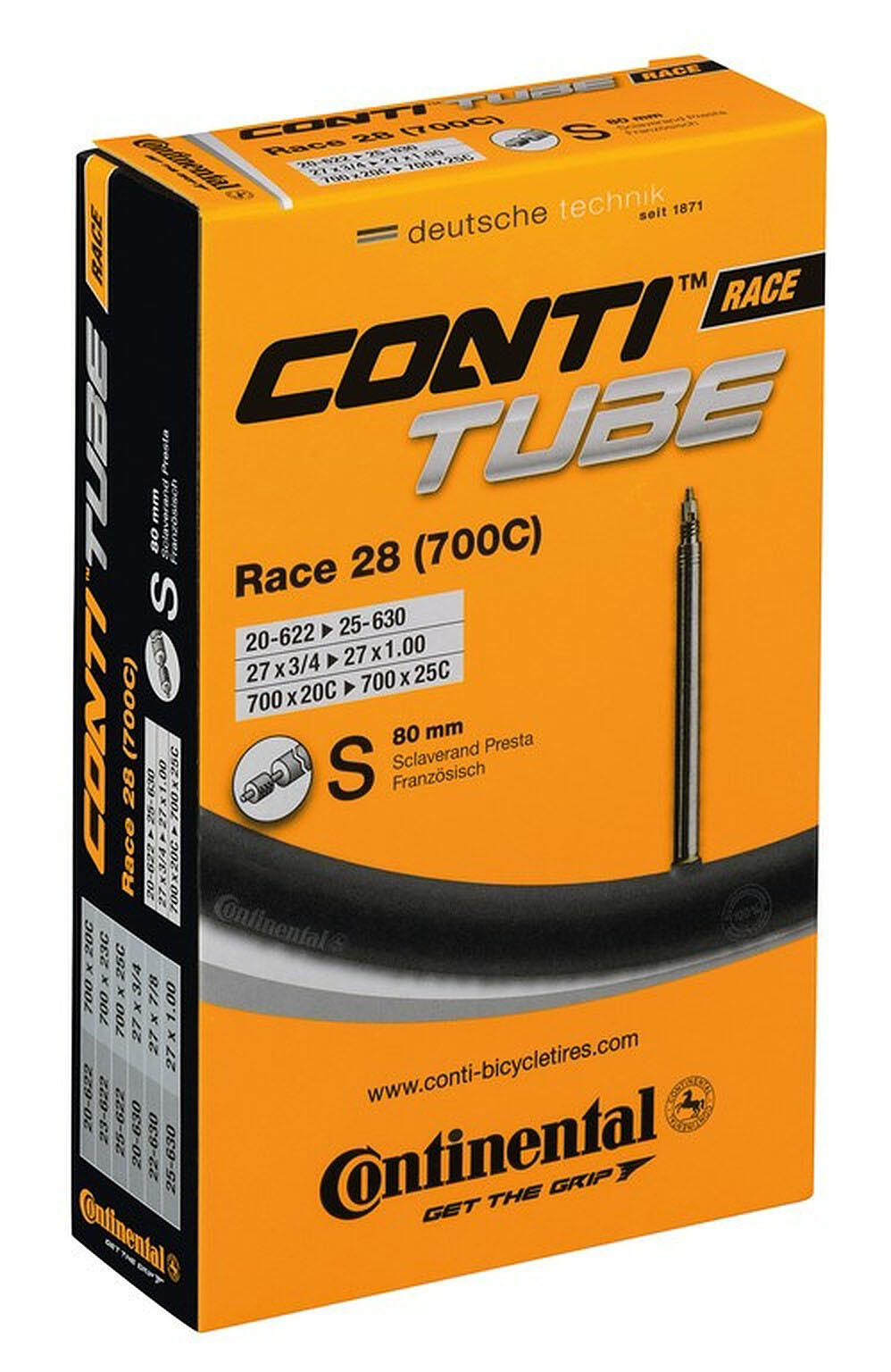Continental Schlauch Race 28 28" 700x20/25C 20/25-622/630 SV 80mm 5/7