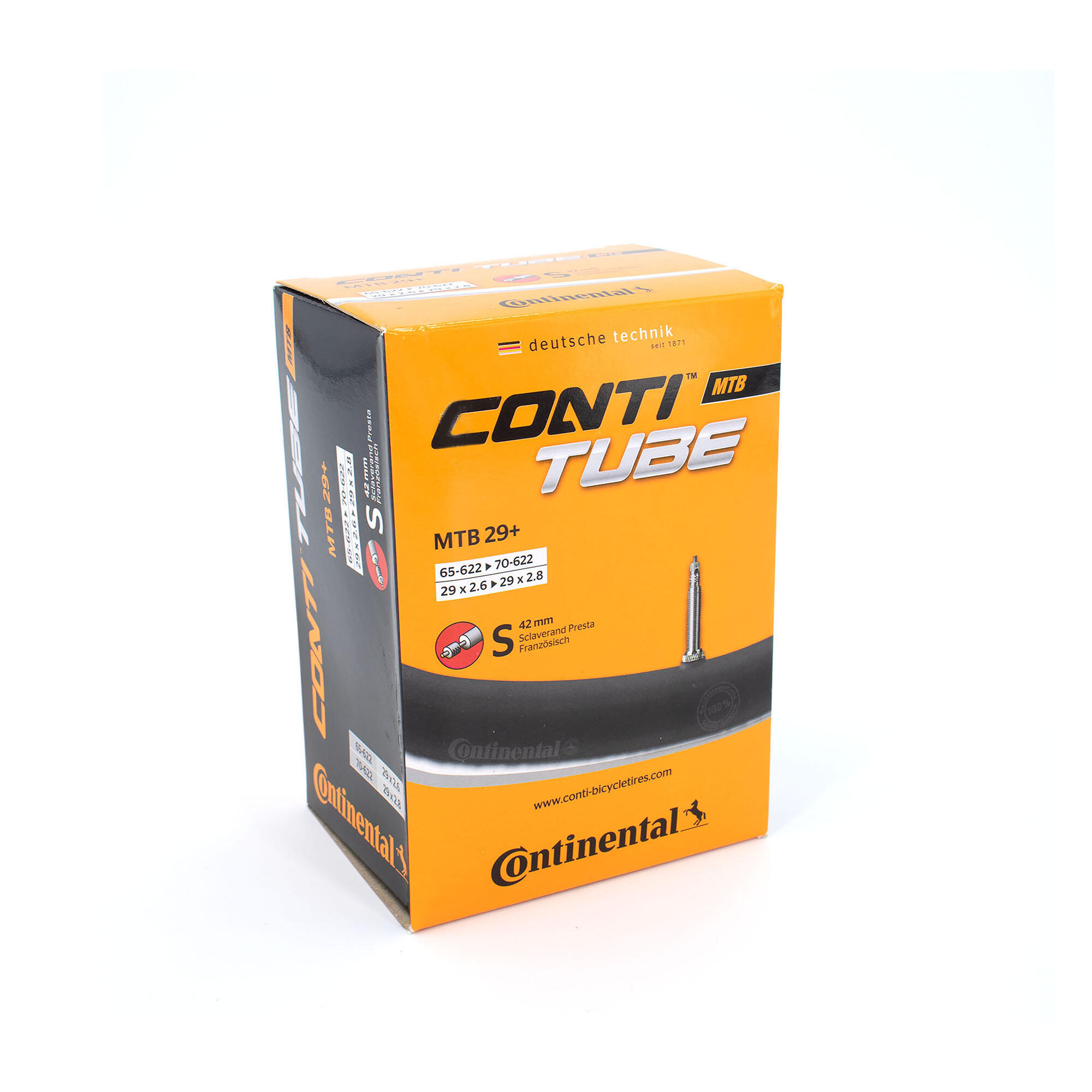 Camera d'aria Continental MTB Wide 29'' Plus Presta 42 mm 3/7
