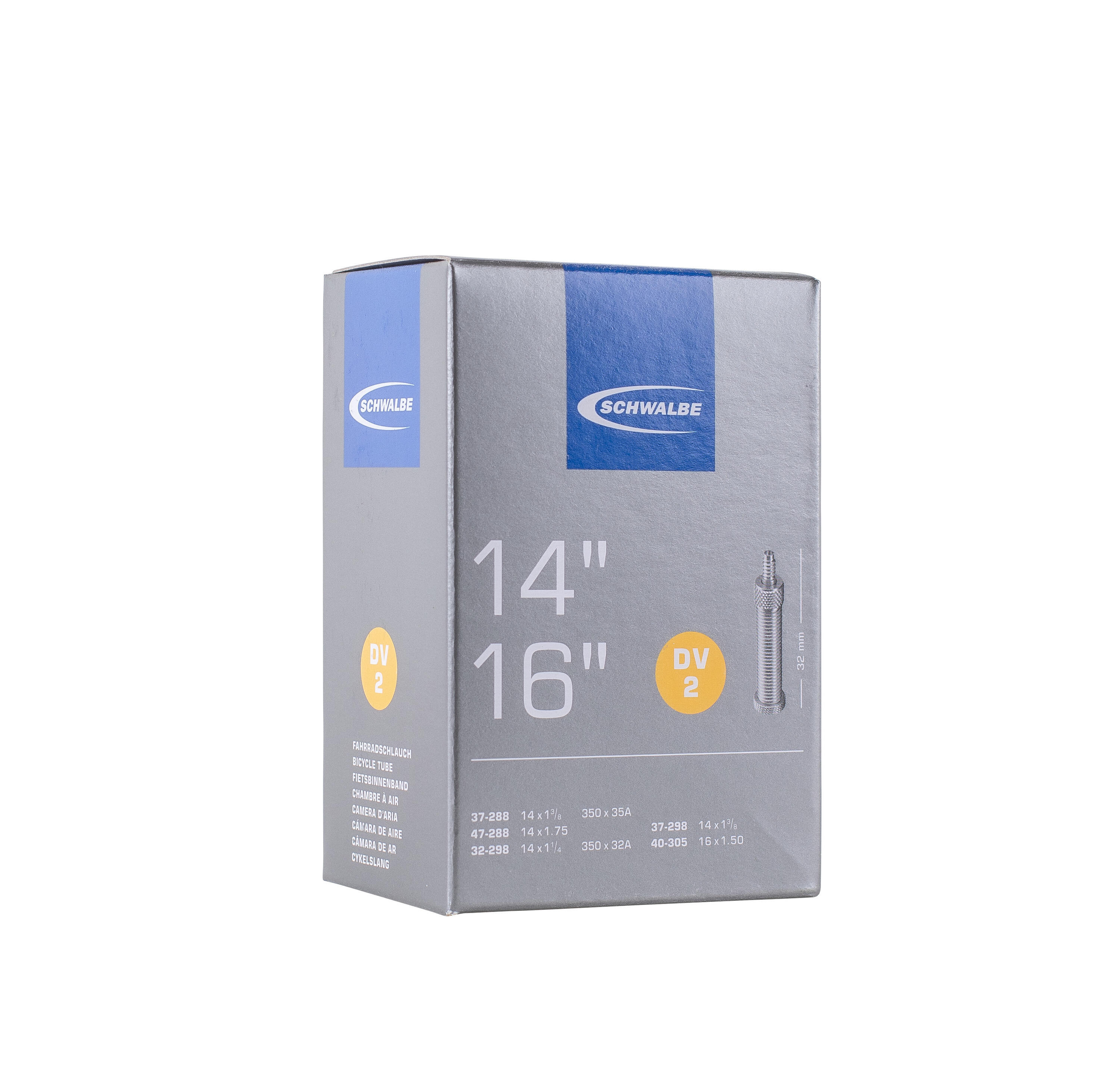Schwalbe Binnenband 14-16 inch met Dunlop Ventiel 32 mm 4/7