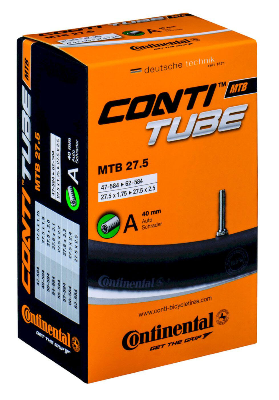 CHAMBRE A AIR VELO 27.5 x 1.75-2.50 CONTINENTAL VS - 4019238623536 7/7