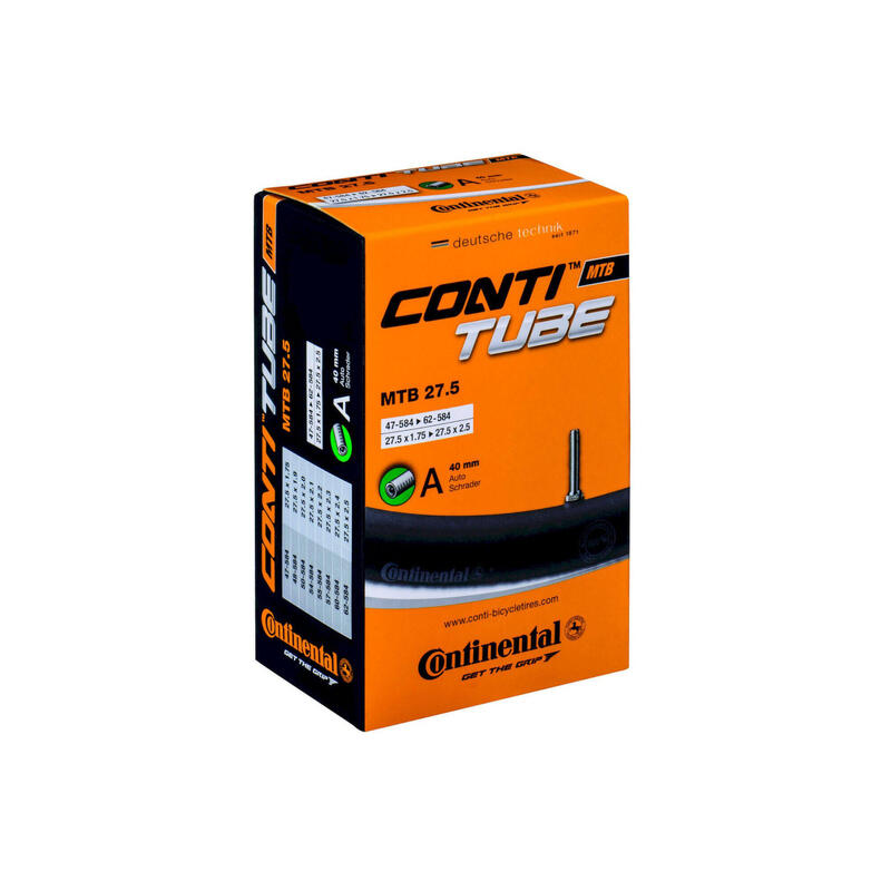 Cameră Continental pentru MTB 27,5 - Ventil autovehicul (Schrader)