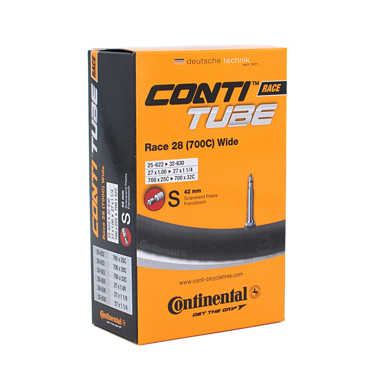 Continental Schlauch Race 28 Wide SV 42 mm für 28 Zoll (25/32-622/630) 2/7