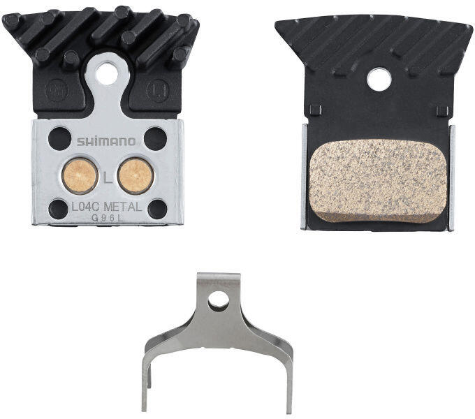 Scheibenbremsbeläge Shimano L04C Metall mit Kühlrippen 4/7
