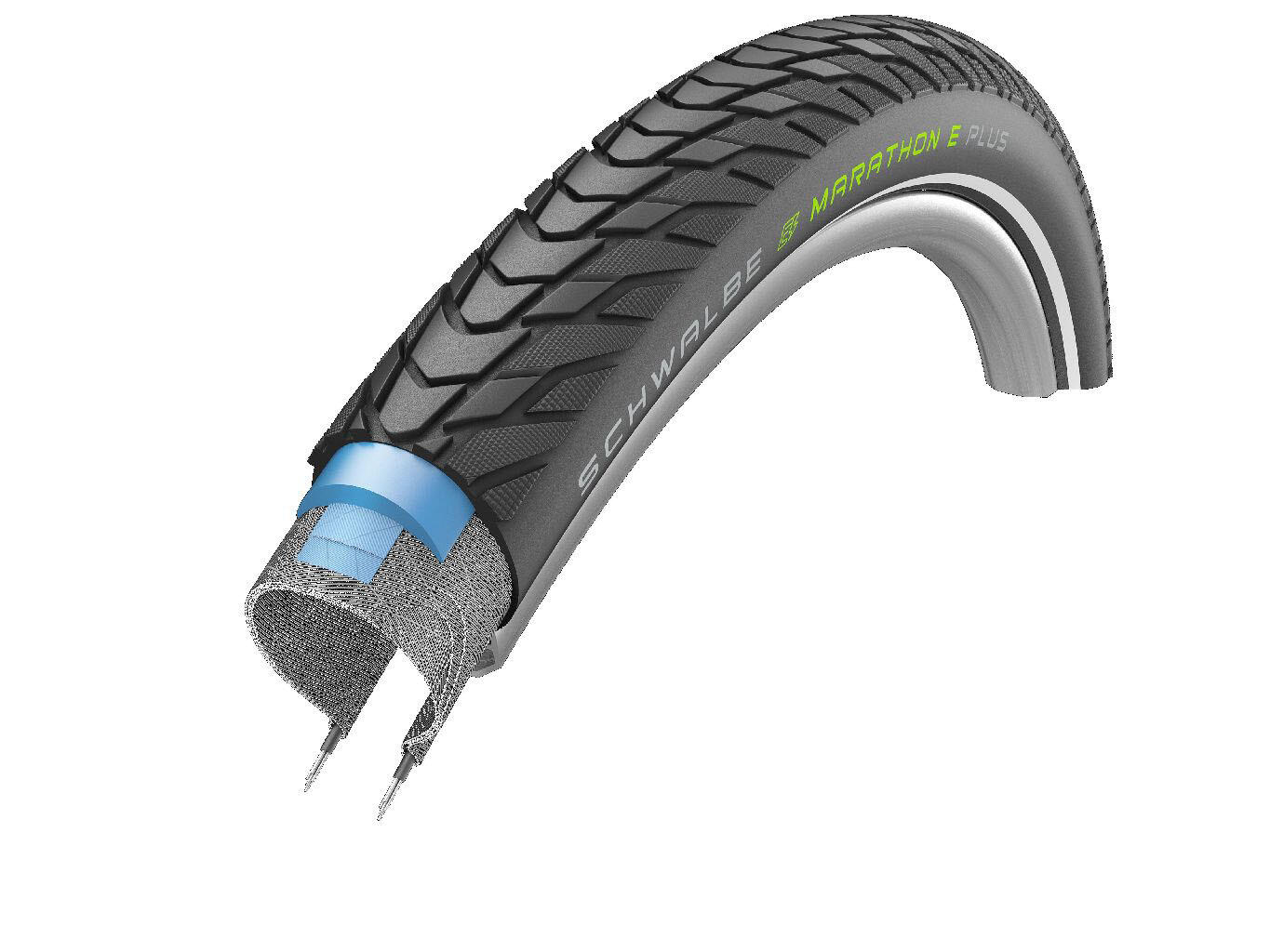 Neumático Schwalbe Marathon E-Plus 27.5'' Tubetype Rigid Smart DualGuard Addix E 4/7