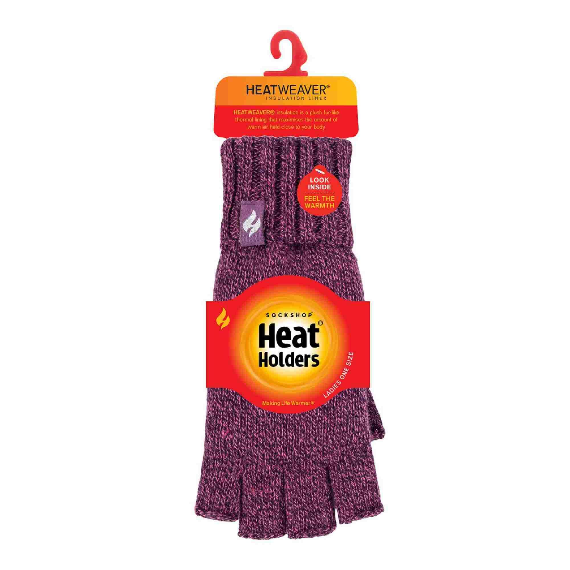 Heat Holders Handschuhe Fingerlos Damen Handschuhe Ohne Finger Stricken 2/6
