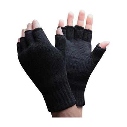 Thinsulate - 1 Paar Herren Fingerlose Handschuhe Stricken mit Fleece Gefüttert