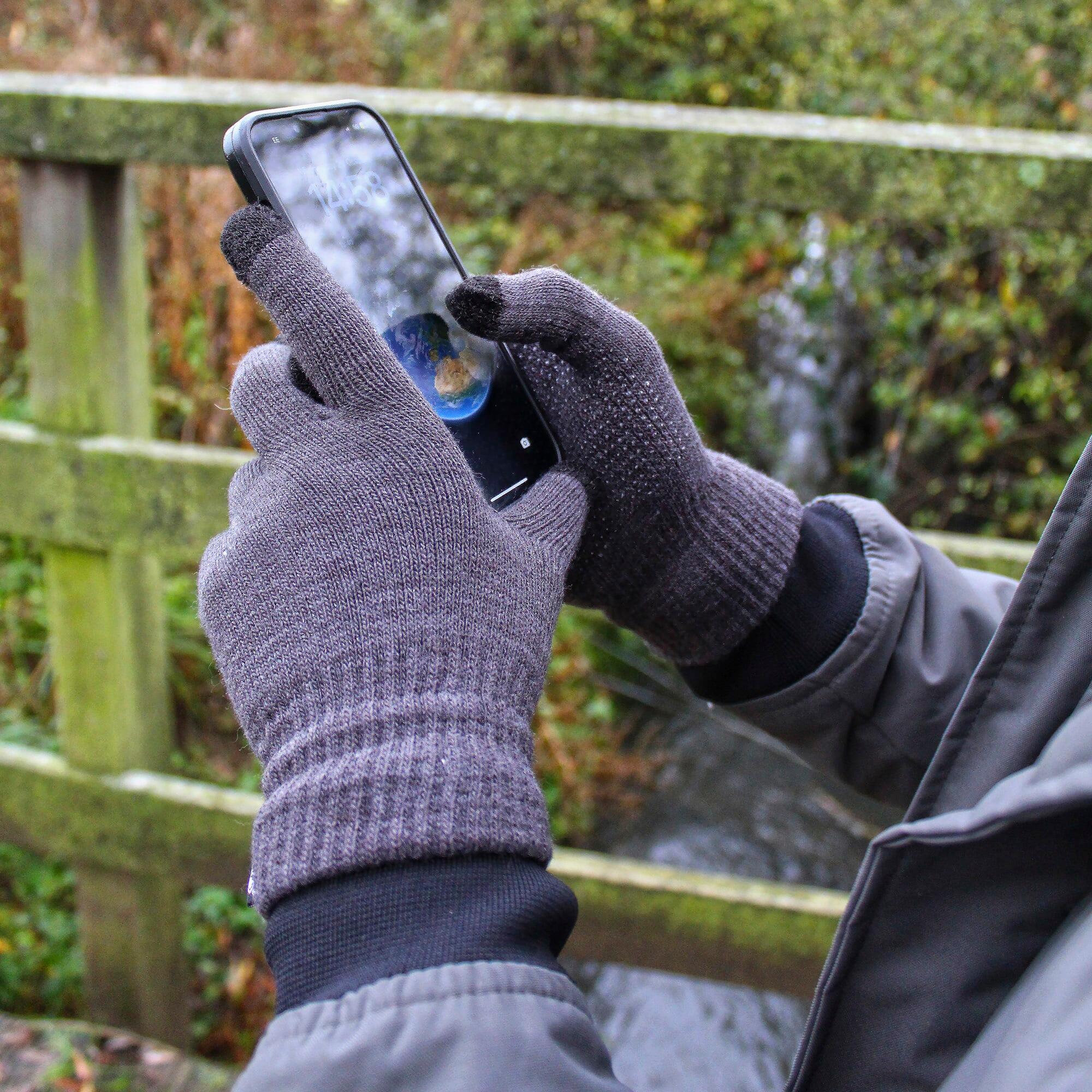 Gants pour écran tactile avec poignées pour hommes 5/5